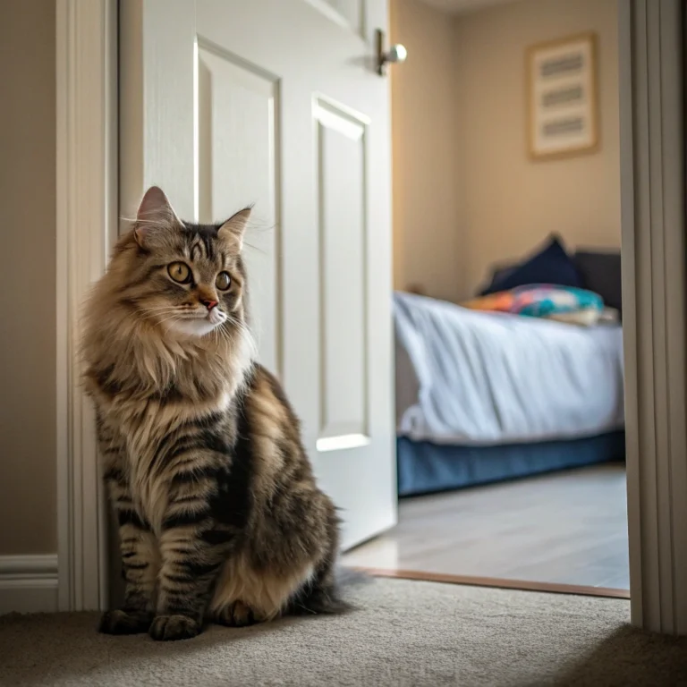 Cats Guard Bedroom Doors