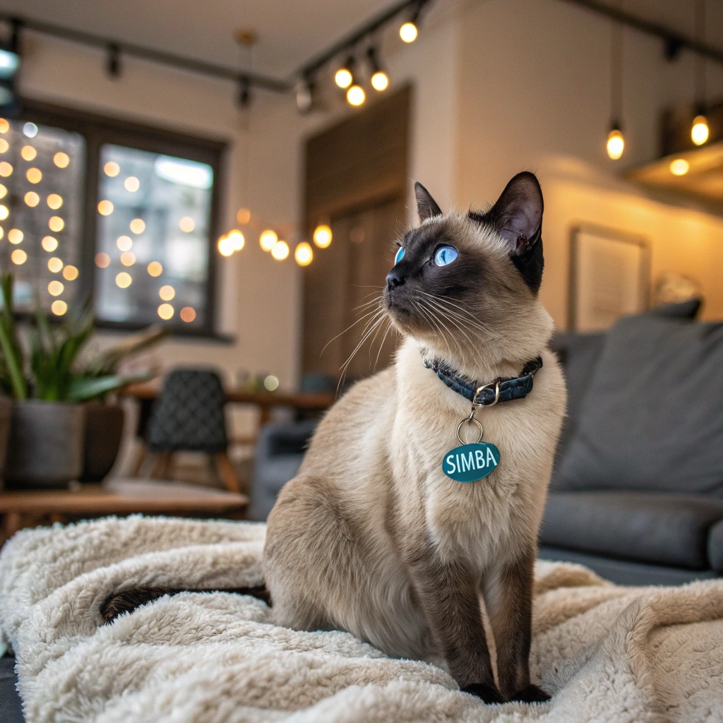a majestic male siamese cat with striking blue eye 1