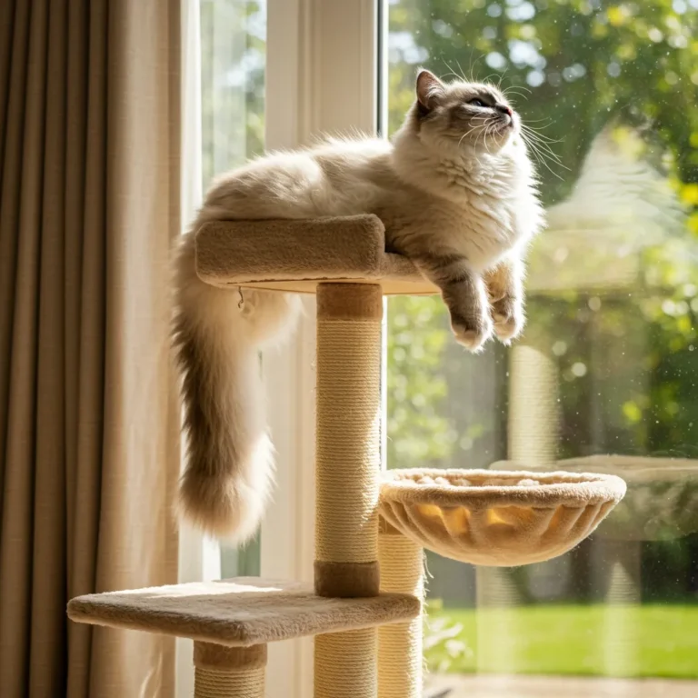 Ragdoll Cat Tail Chasing