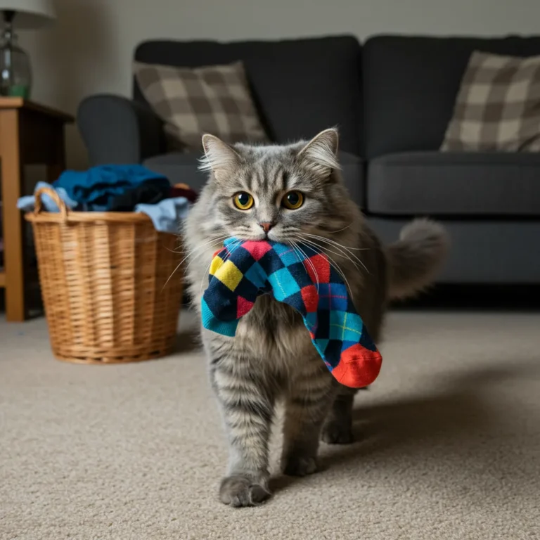 Why Does My Cat Bring Me Socks