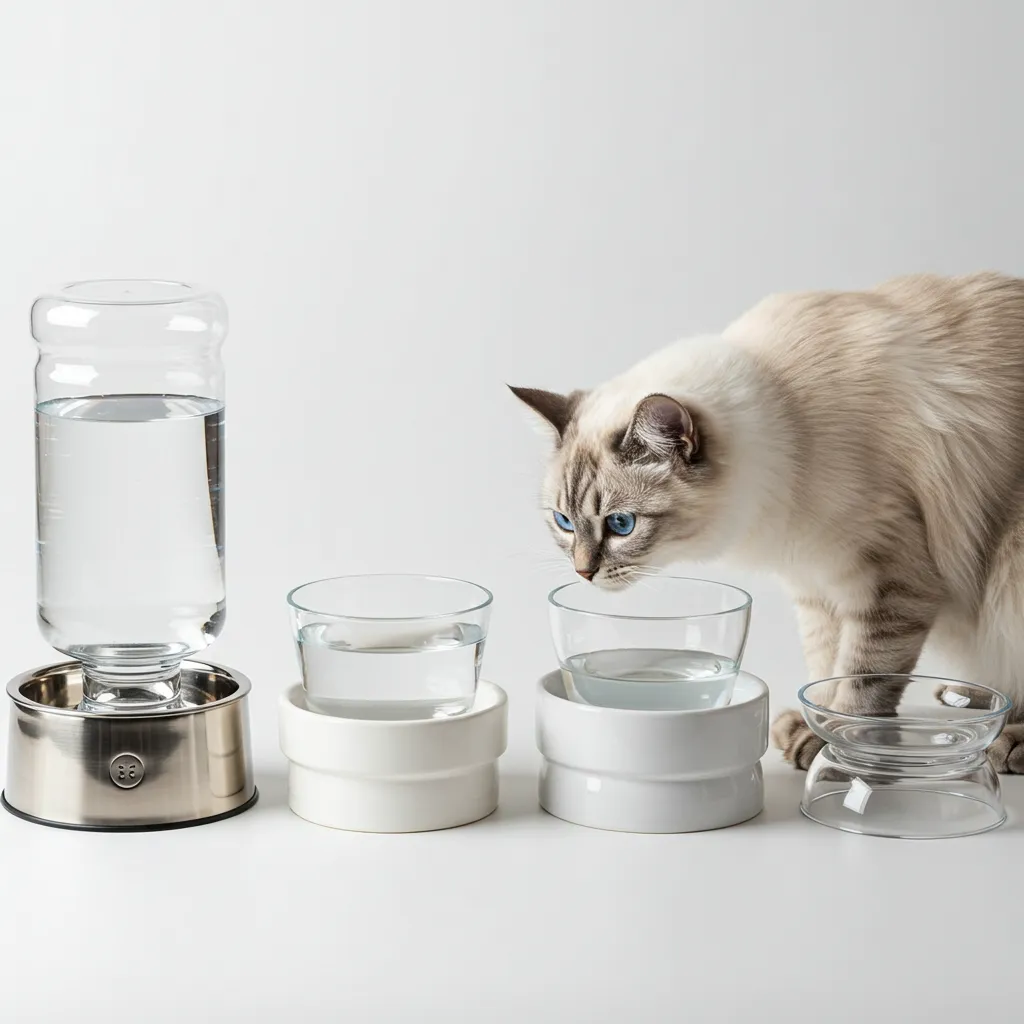 Comparison of top water bowls for Ragdoll cats, including stainless and ceramic options.