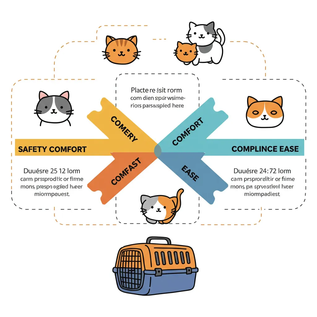 Infographic of top reasons to use a cat carrier for travel.