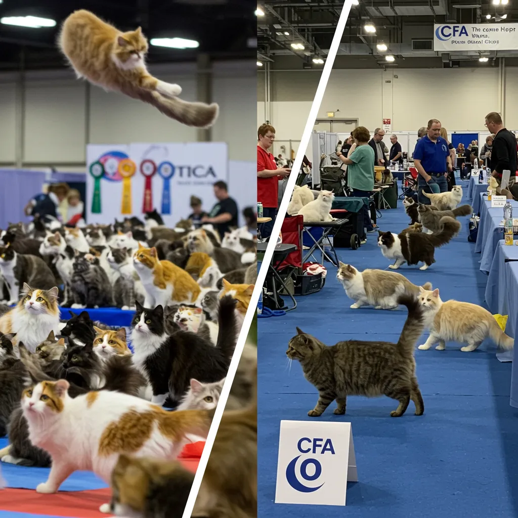 Cat is TICA Registered 8 TICA vs CFA cat show comparison, highlighting TICA vs CFA registration differences.
