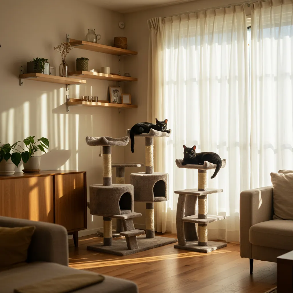  Multi-cat household tips with vertical spaces for harmony.