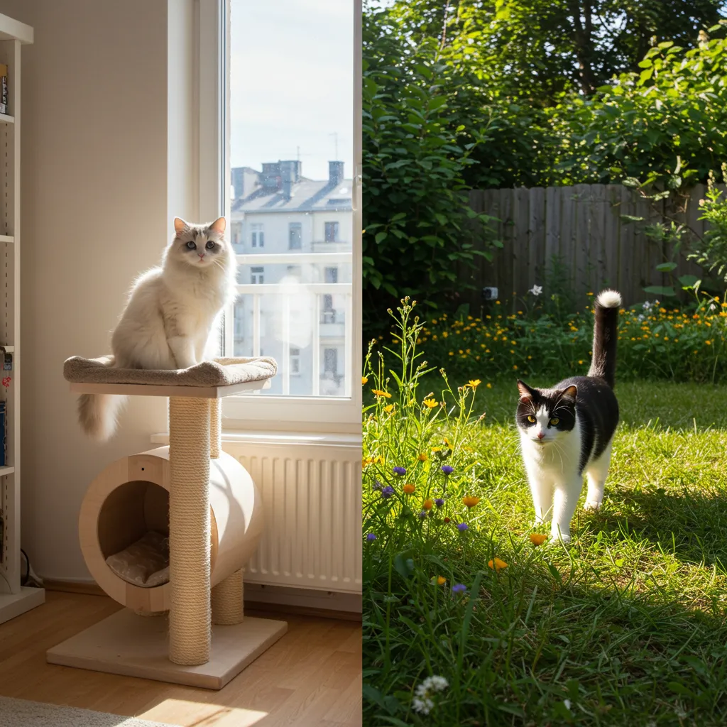  Indoor vs outdoor cat environments comparison.
