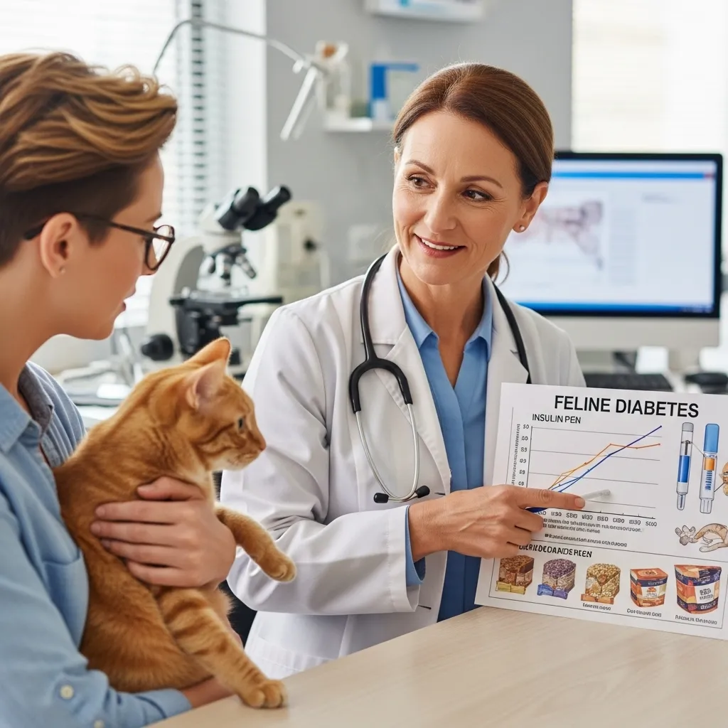 Does Your Cat Have Diabetes 2 Veterinarian explaining how insulin affects cats with diabetes.