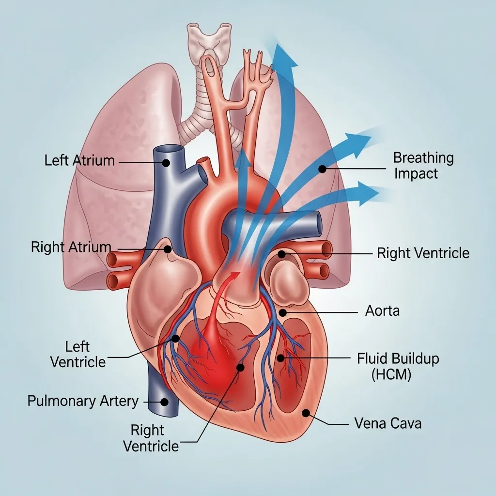 Cat Breathing Fast 5 Cat heart disease and breathing issues: HCM diagram