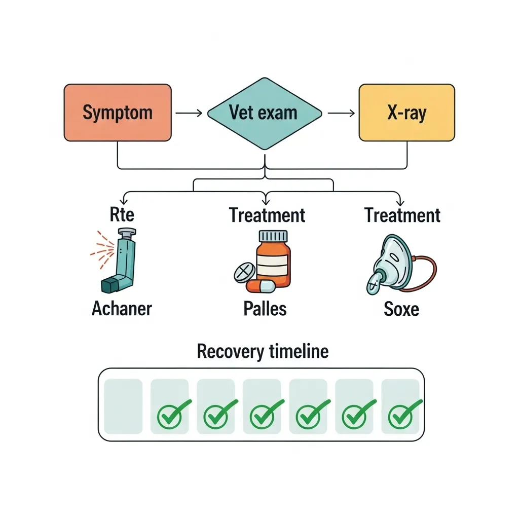 Cat Breathing Fast 7 Treatment flowchart for feline breathing problems