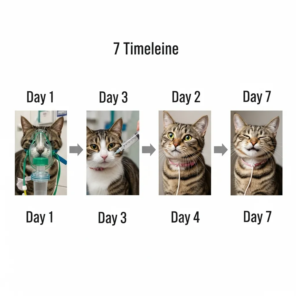 Cat Breathing Fast 8 Cat recovery from respiratory distress: 7-day timeline