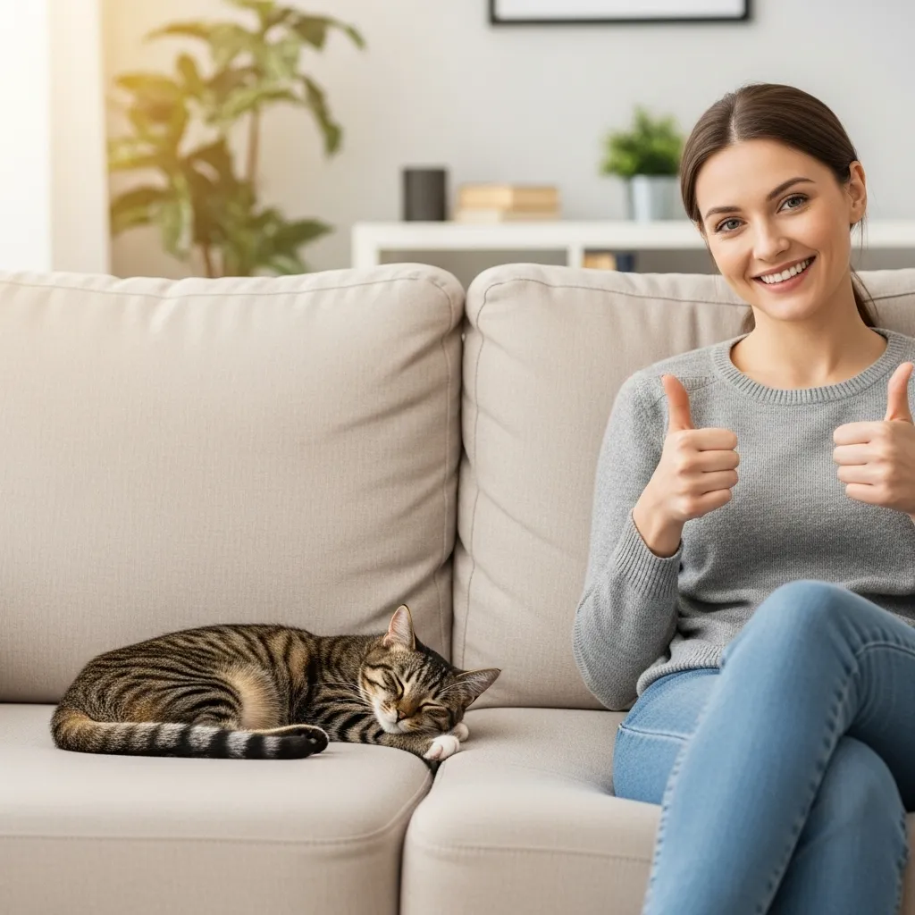 Success: Cat pee smell removed from couch permanently