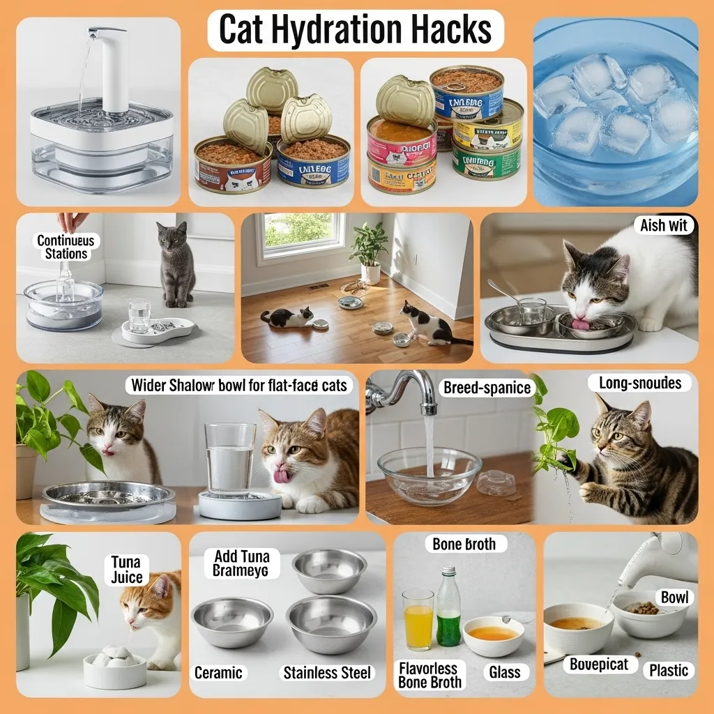 Cat hydration tips - how to keep cats hydrated 2025