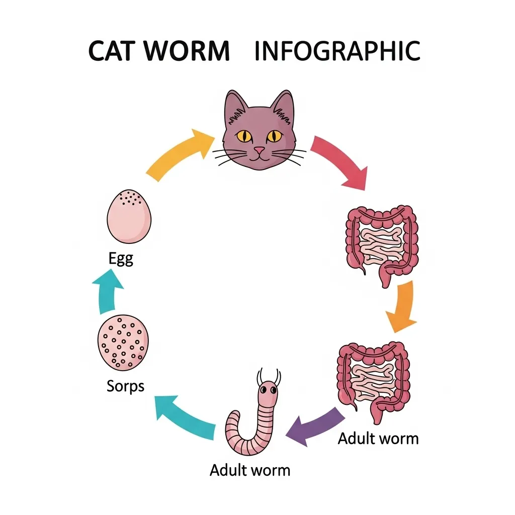 Cat intestinal parasites life cycle – how worms infect and spread in cats