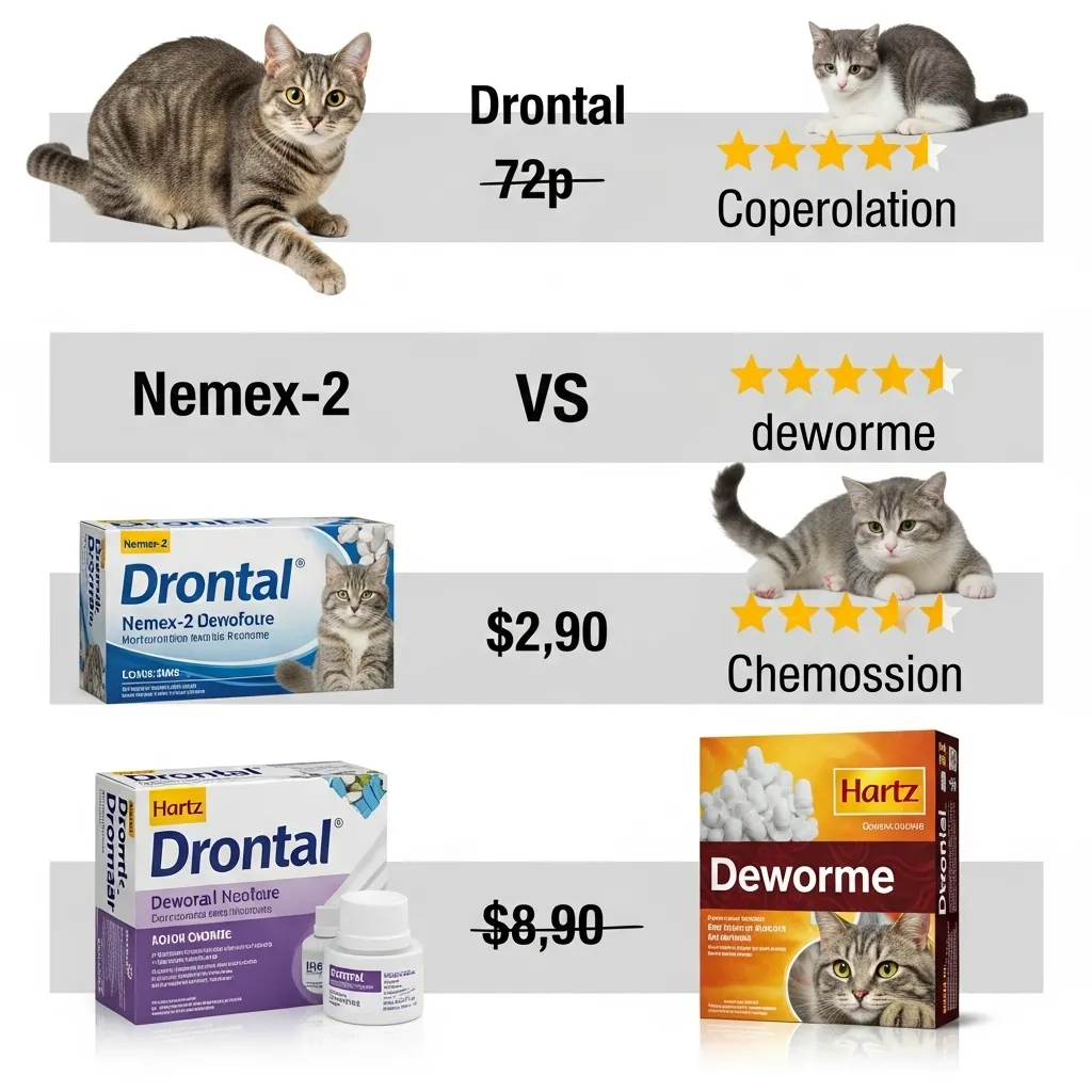 Best over-the-counter cat dewormers comparison – Nemex-2 vs Drontal