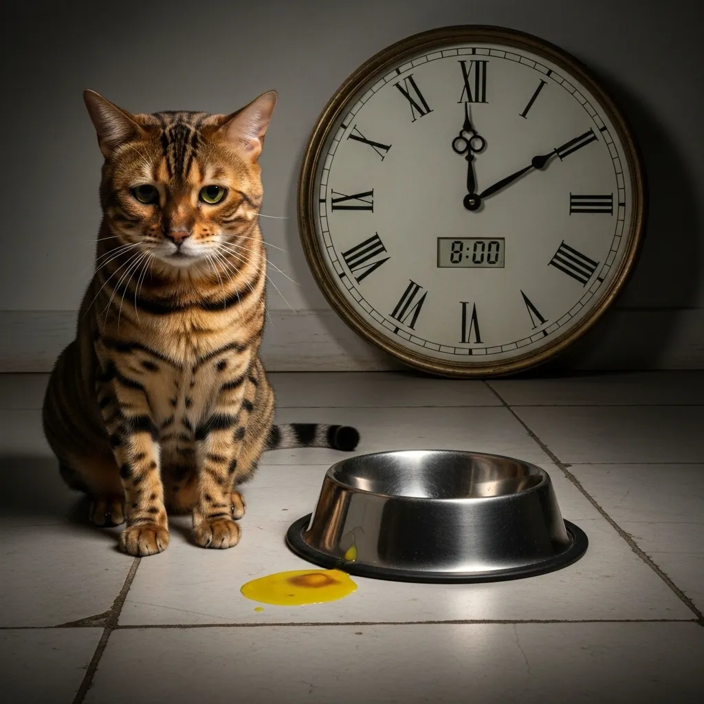 Cat vomiting bile from empty stomach
