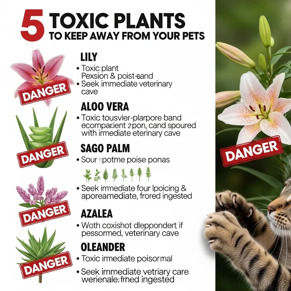 Toxic plants for cats causing vomiting