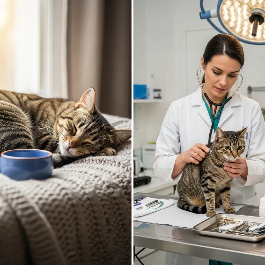 Home remedies vs vet treatment for cat vomiting