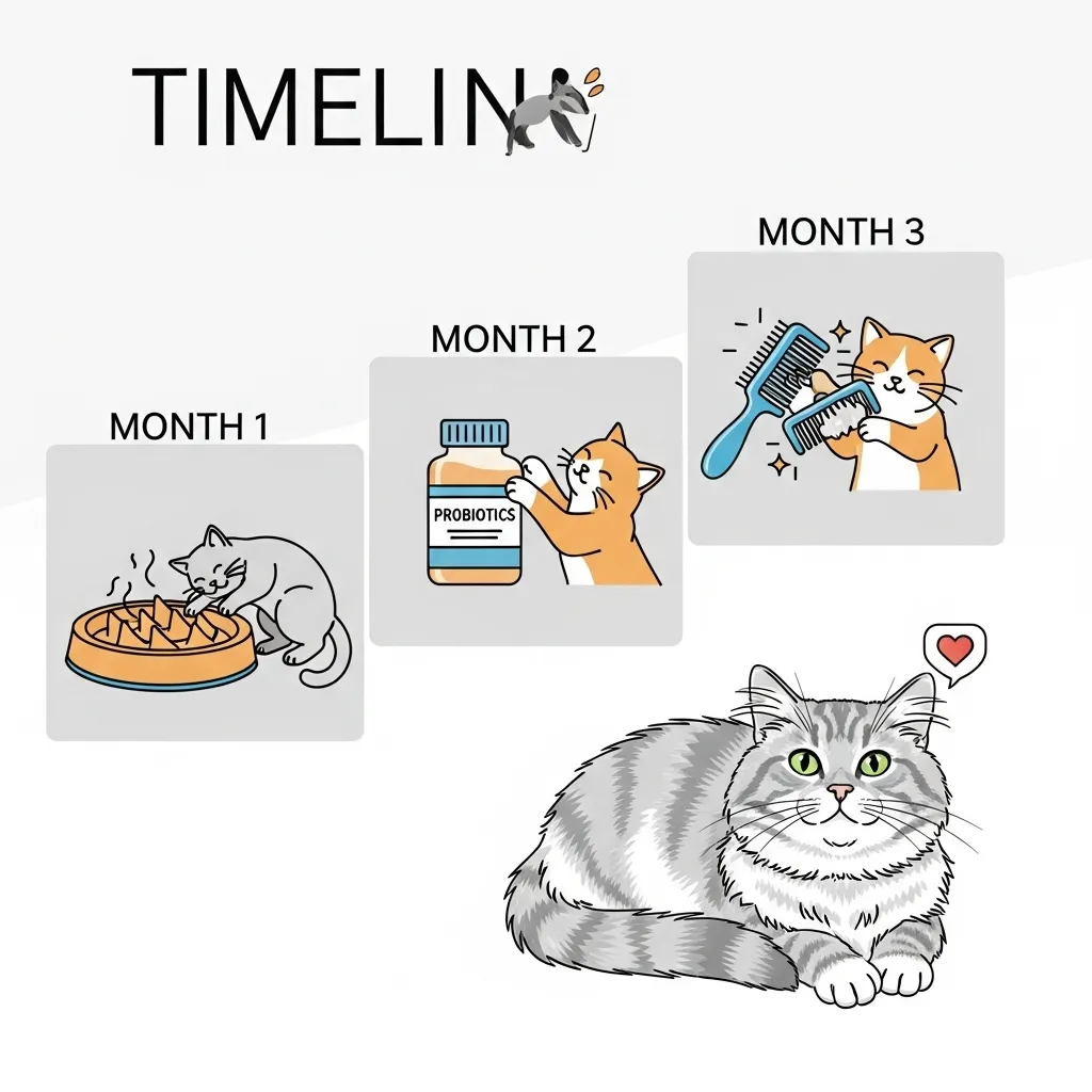 Long-term cat digestive health plan