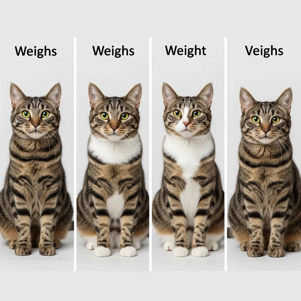 Cat weight loss stages: healthy vs severe rib visibility comparison