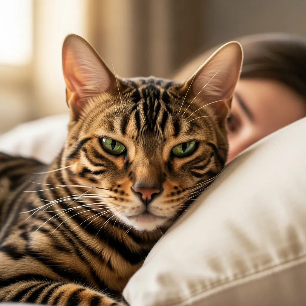 Signs your cat trusts you - slow blink cat affection behavior