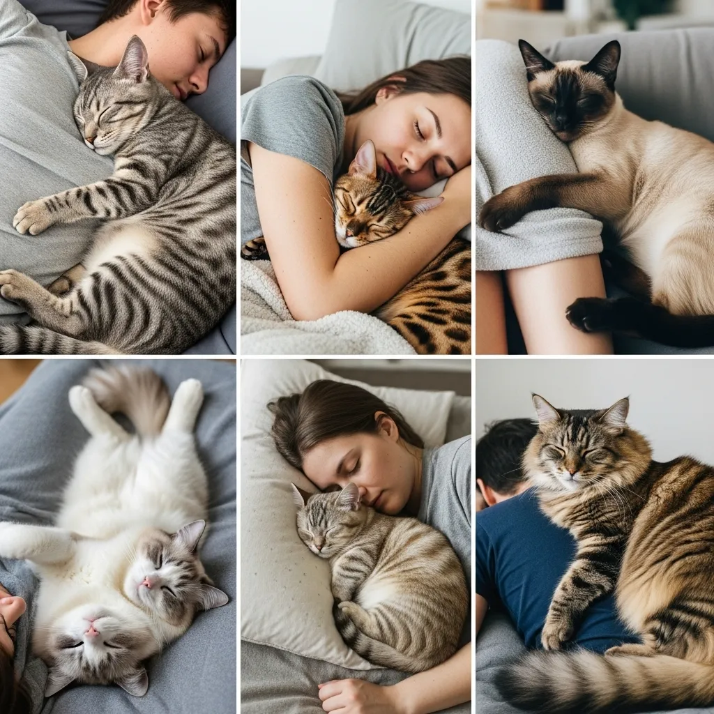 Breed-specific cat sleeping habits - why different cats cuddle differently