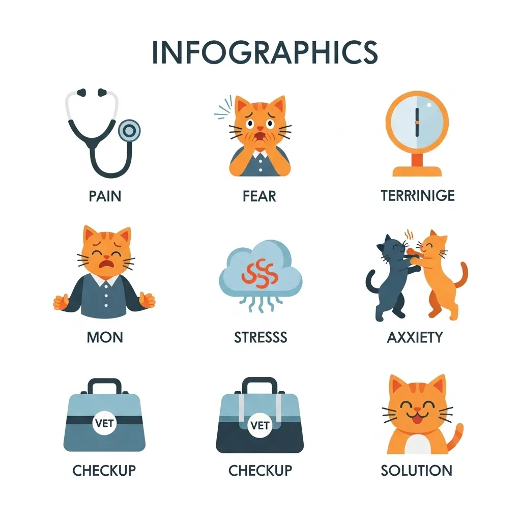 key takeaways sudden cat aggression causes and solutions infographic