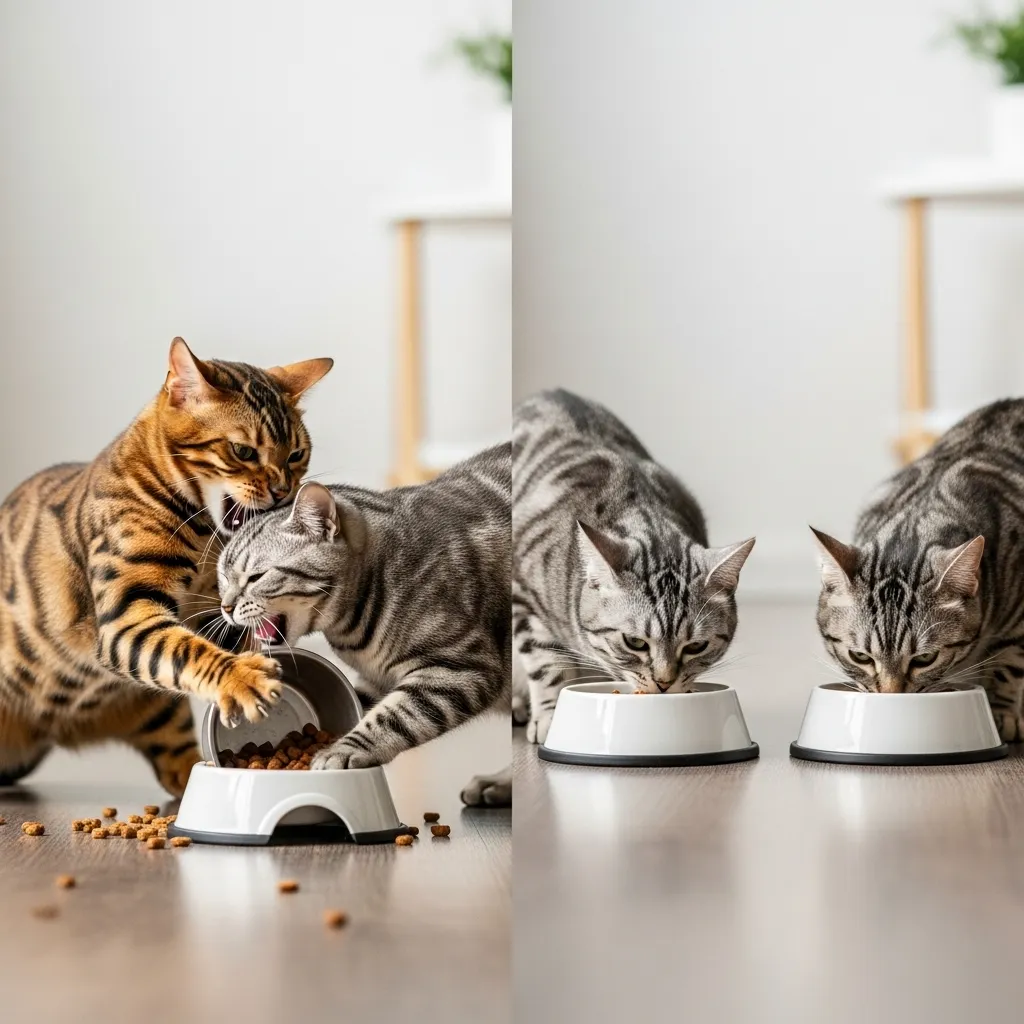territorial aggression in cats multi-cat household food fight solution