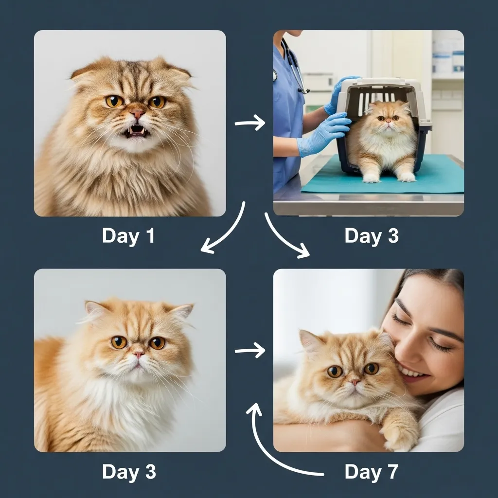 how to calm an aggressive cat 7 day action plan Persian success