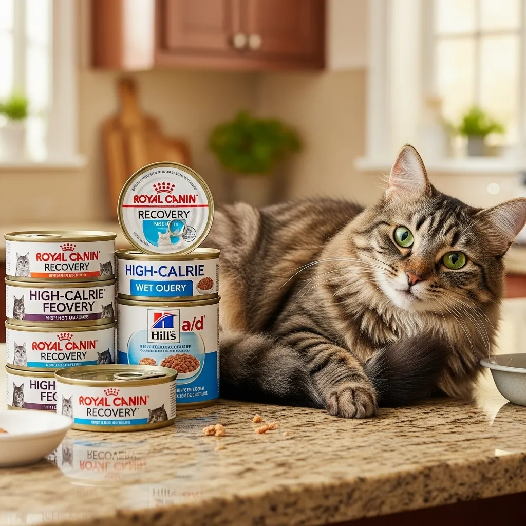  High-calorie wet cat food cans for weight gain, supporting skinny cat treatment in 2025.