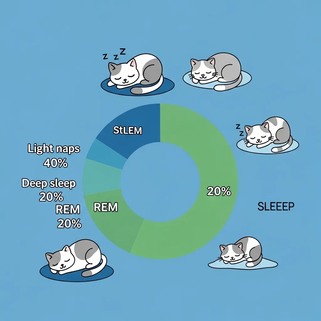 Cat sleep patterns chart - feline sleeping patterns explained