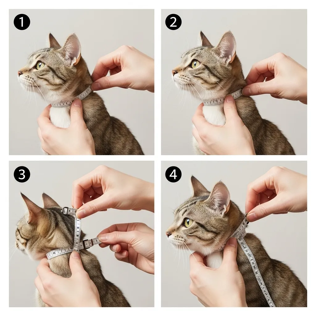 How to measure a cat’s neck for harness – two-finger rule