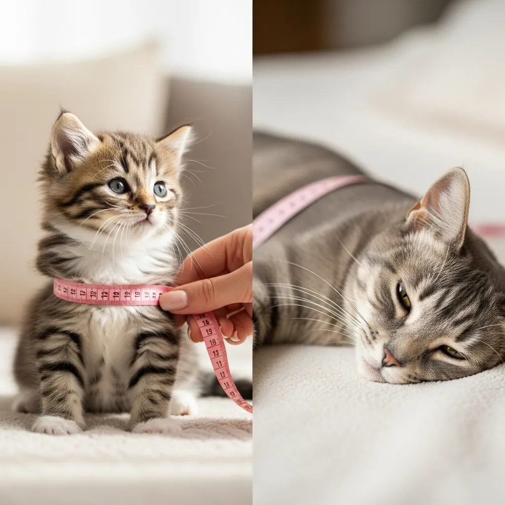 Measuring kittens vs senior cats – different techniques for different ages