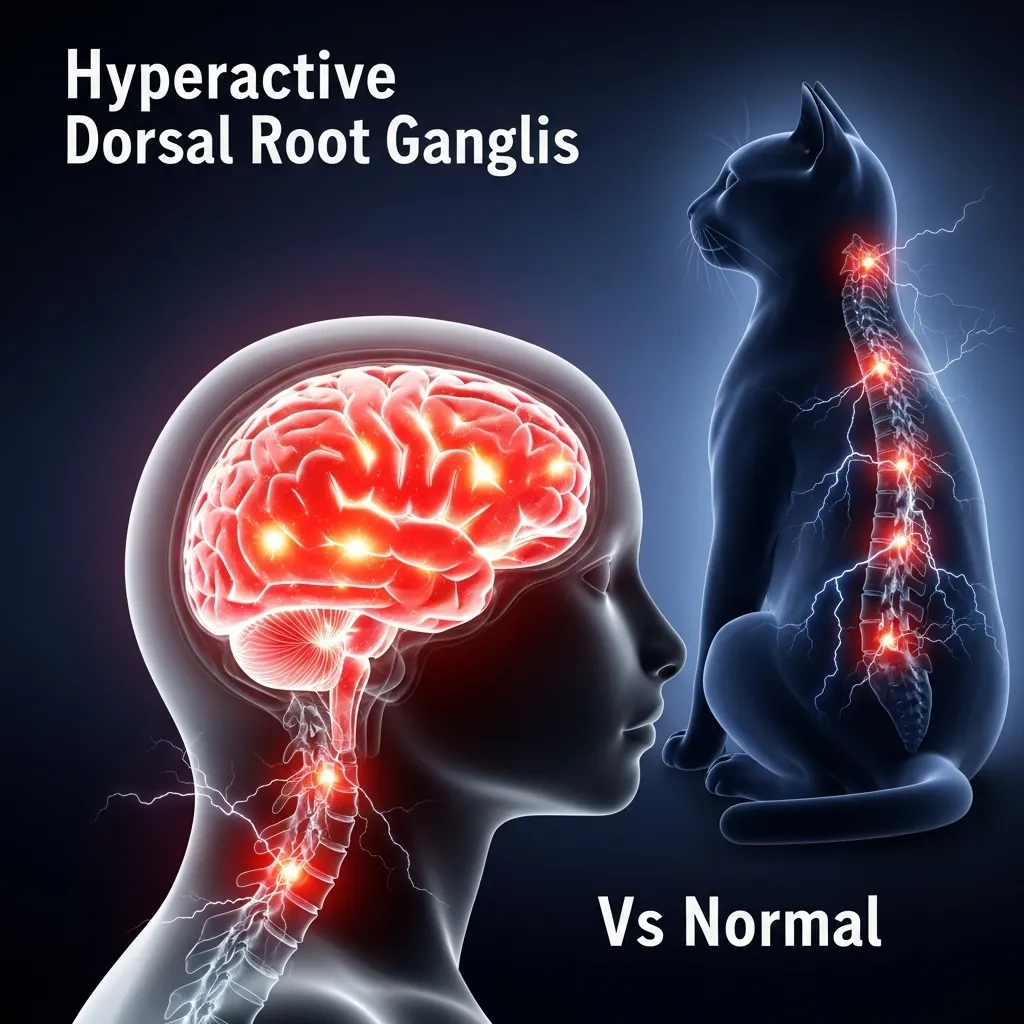 Neurological causes of cat skin sensitivity in FHS