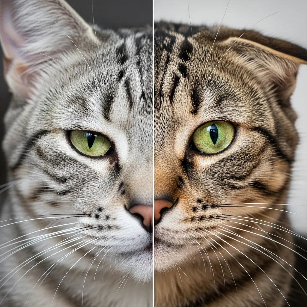Cat body language before vs during FHS episode