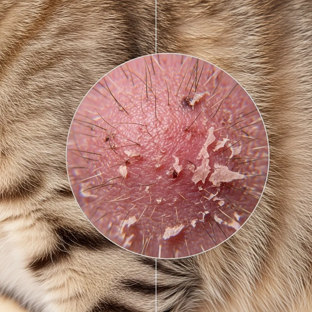 Cat skin issues signaling possible FHS