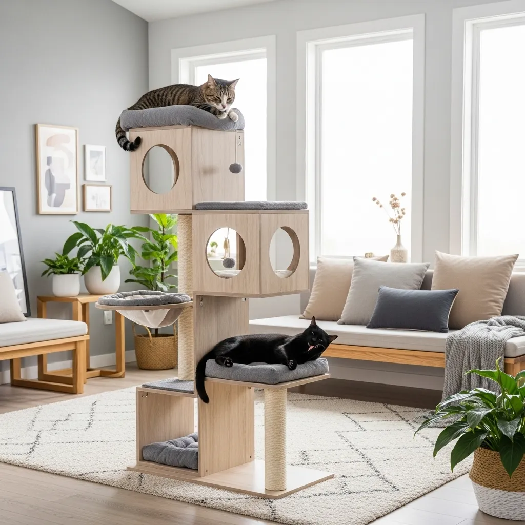 Vertical cat furniture and cat trees 2025 for indoor climbing