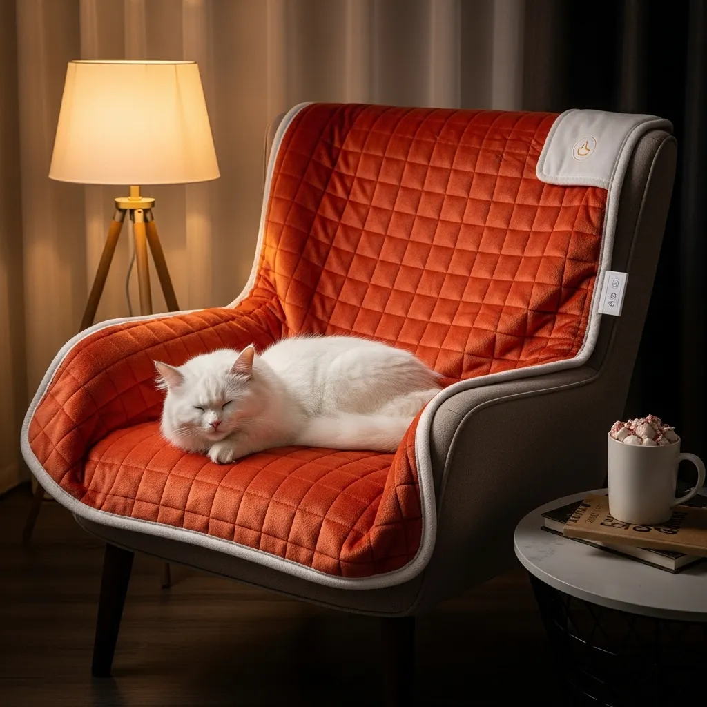Gallery of cat sleep environment setups including beds, caves, perches, and heated blankets for optimal feline rest.