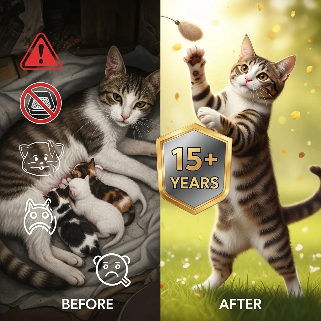 Spaying and neutering effects on cat fertility and longevity