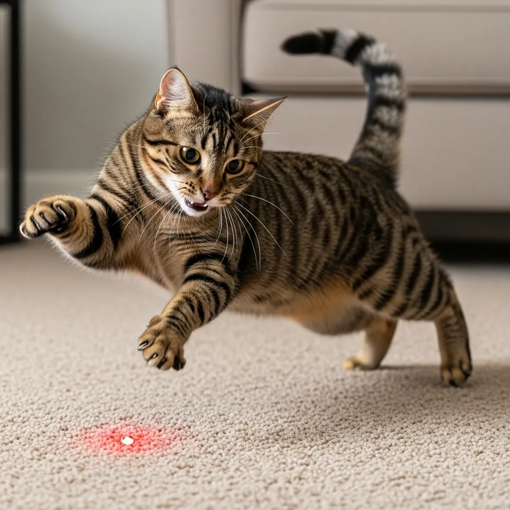 Cat exercising to reduce grunting from obesity – cat diet and exercise