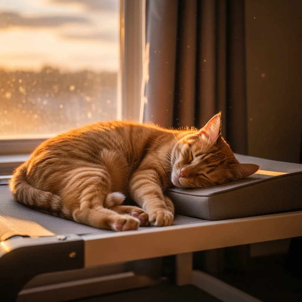 Healthy cat sleeping without grunting thanks to proper care – how to keep your cat healthy