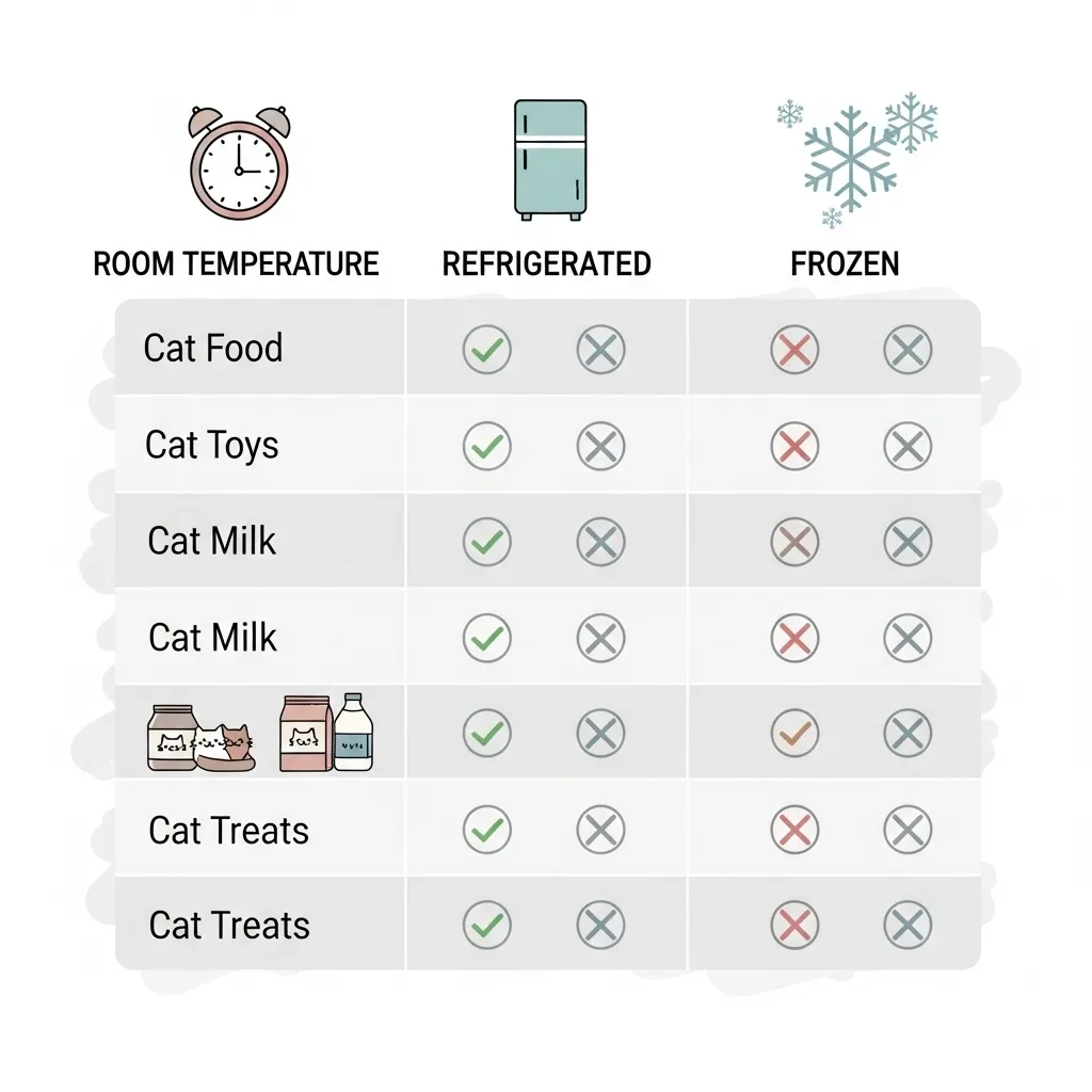 Storing Wet Cat Food 3 Wet cat food storage timeline: room temp 2-4 hours, fridge 3-5 days, freezer 3 months