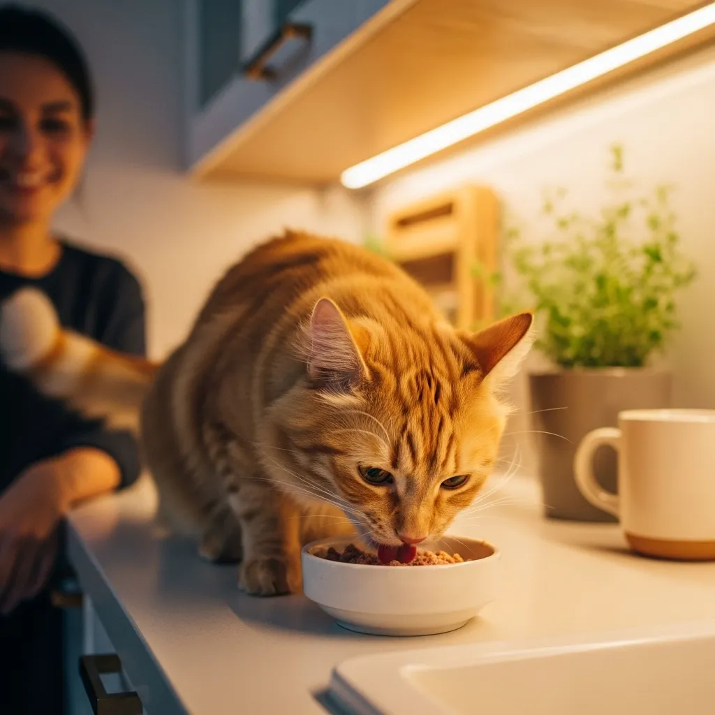 Storing Wet Cat Food 13 Cat enjoying safely stored and warmed wet cat food