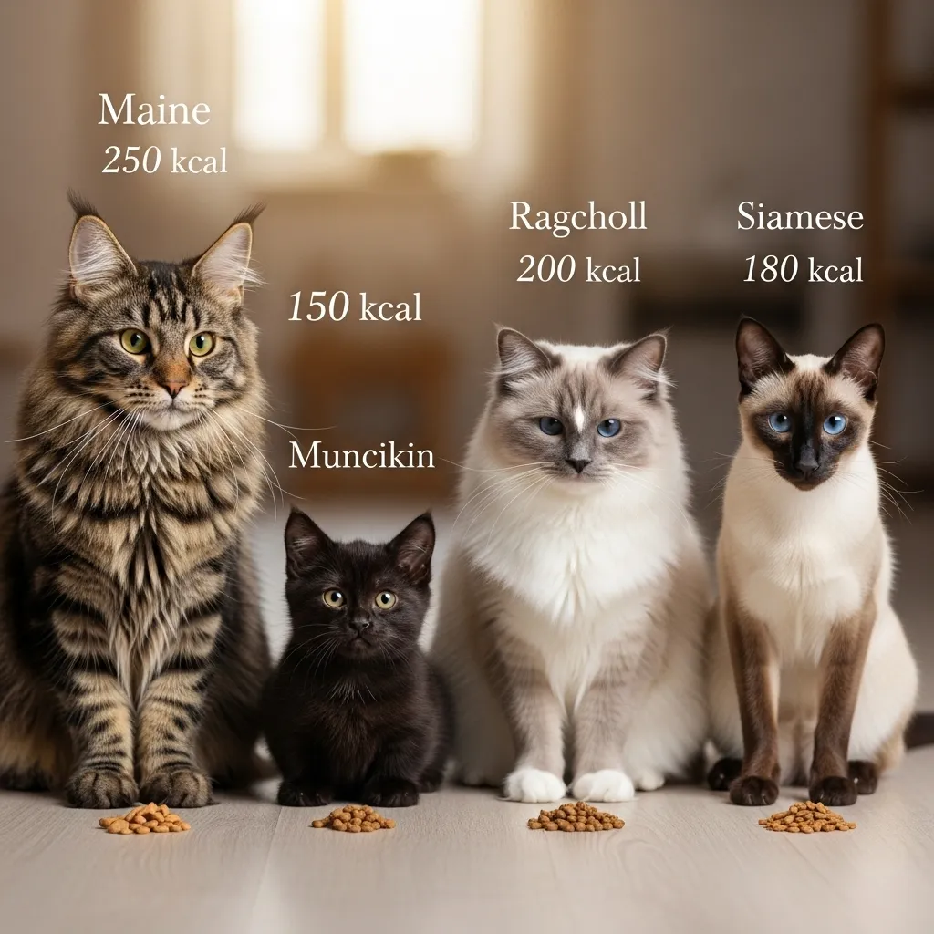 Breed-specific cat treat portions – Maine Coon vs Munchkin treat limits