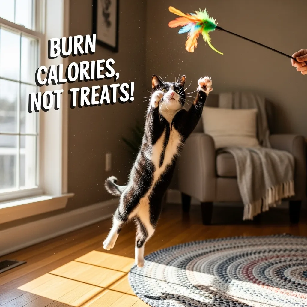 Treat alternatives for cats – interactive play to prevent obesity