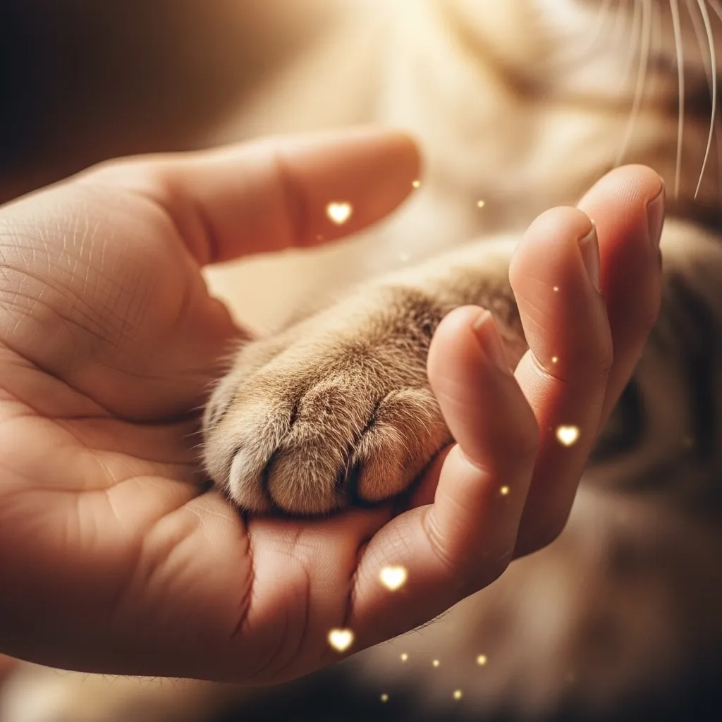 Cat and owner sharing oxytocin moment – science of morning cuddles ❤️🐱