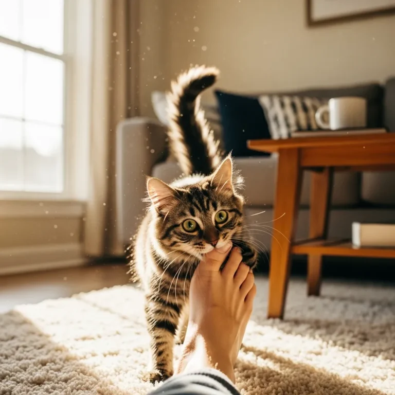 Why Does My Cat Bite My Feet