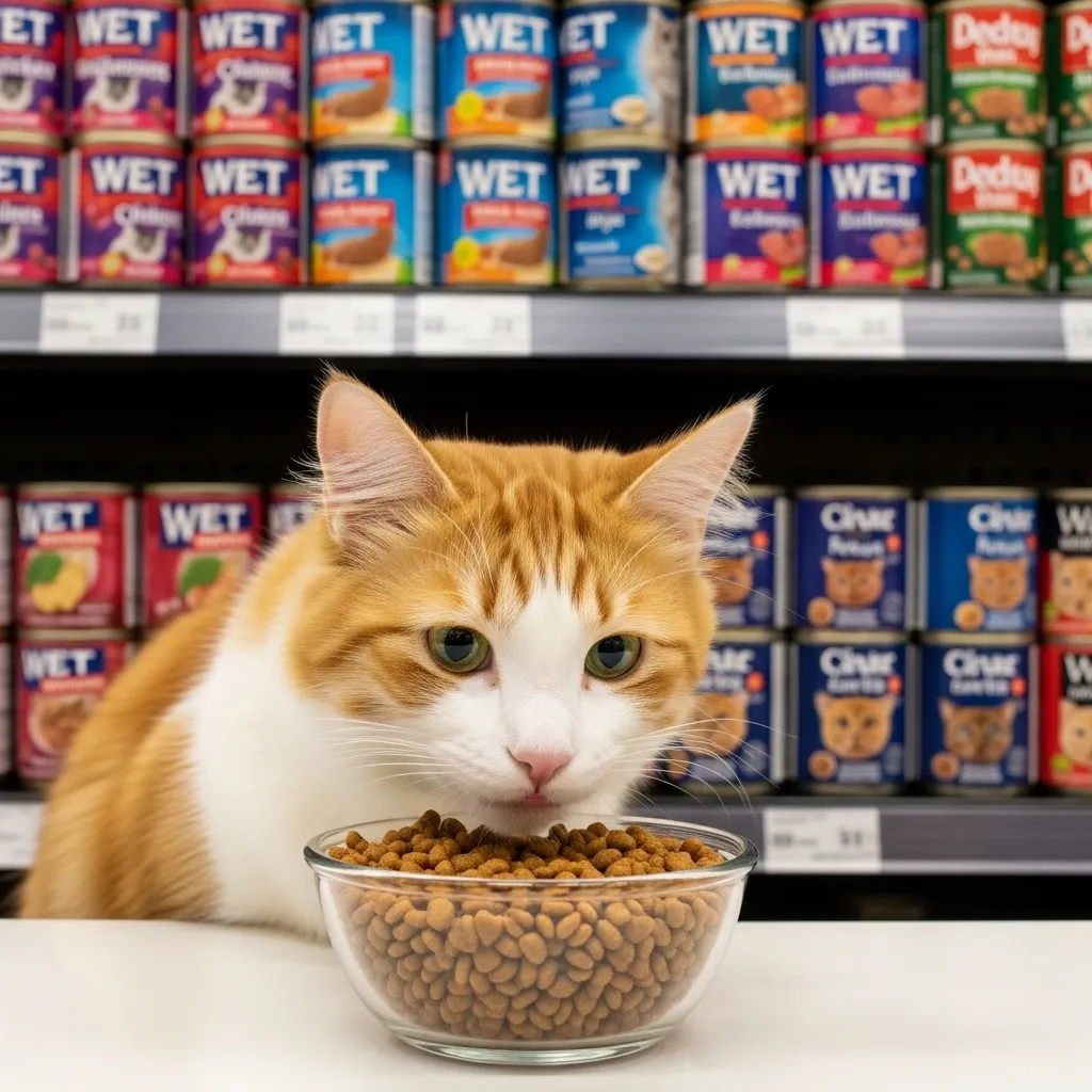  High-calorie wet and kitten food for cat weight gain.
