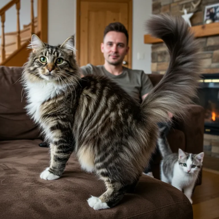 Why Cats Sit Behind Their Owners