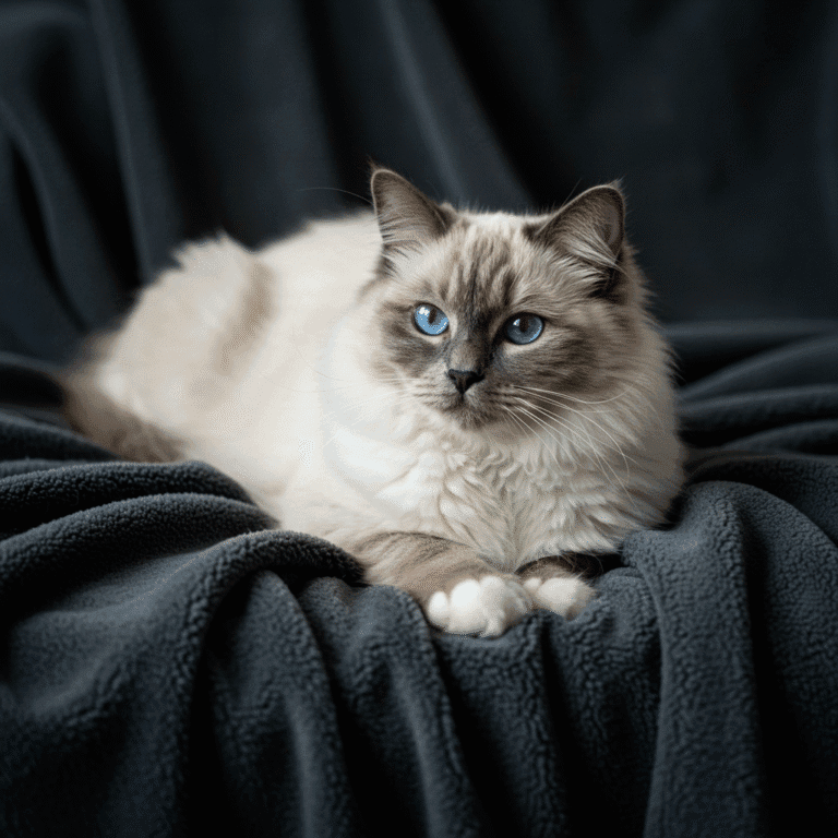 Ragdoll Cat Bathing
