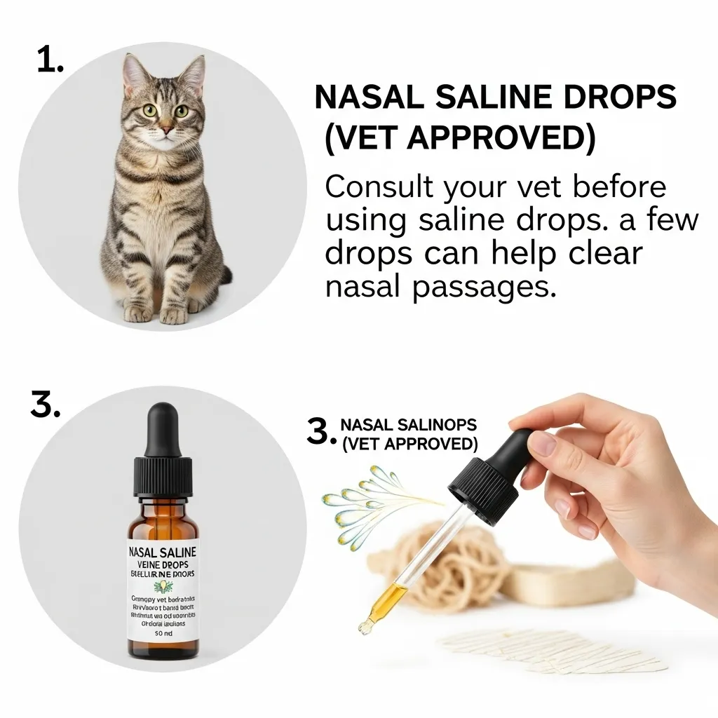  Infographic of cat congestion remedies, including steam and hydration tips.
Placement: Insert after the Prevention Checklist table, aligned right, small size.