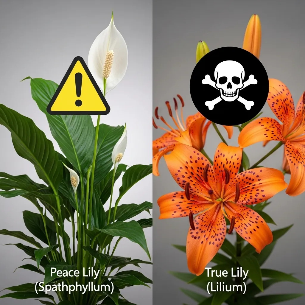 Peace lily vs true lily toxicity in cats – know the difference
